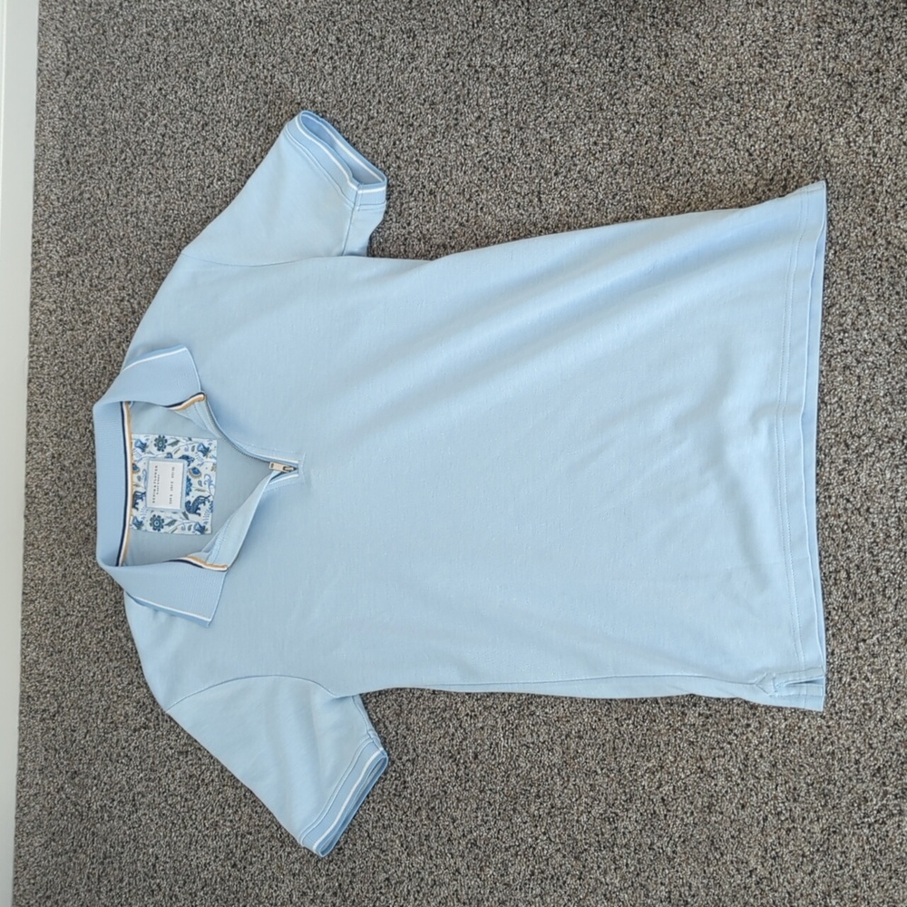 Men's polo Denim & Flower